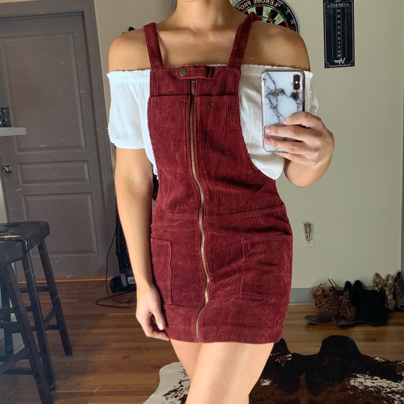 Forever 21 Dresses & Skirts - Maroon Overall Dress